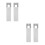 4Pcs Robust White Plastic Blind Cord Pulls for Window Shades 10