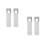 4Pcs Robust White Plastic Blind Cord Pulls for Window Shades 9