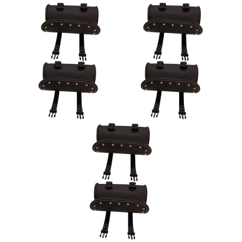 6Pièces Boîte Rangement Marron Cuir PU Et Durable 2