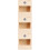 3Pièces En Bois Clair Pour 8