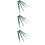 12Pièces Stylos Artistiques Réglables Ligne Précise Vert Durable 10