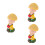 3Pièces Figurines Voyageur Résine Décor Intérieur 3