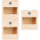 3Pièces En Bois Clair Pour 7