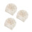 3Pièces Turbans Bébé Beige Polyester Décor Floral 6