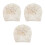 3Pièces Turbans Bébé Beige Polyester Décor Floral 4