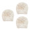 3Pièces Turbans Bébé Beige Polyester Décor Floral 8