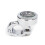 2Pièces Étanche Argentée Compacte Pour Guidon 7/8" 3