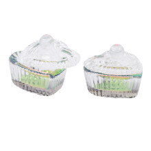 4Pcs Nail Tiny Glass Cups Mini Acrylic Liquid Holders