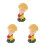 3Pièces Figurines Voyageur Résine Décor Intérieur 5