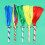 10Pièces Pompons Cheer Multicolores PVC Pour Événements 5