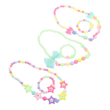 6Ensembles Colliers Et Bracelets Enfants Simple Et Coloré