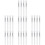 28Pièces Pinceaux Silicone Transparent Pratique 7