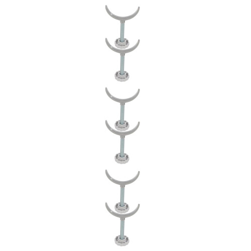 6Pièces Fixations U Beige Matériel Escalier 2