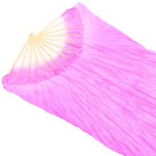 5Pièces Éventails En Soie Rose Faits Main Pour Danse Décoration