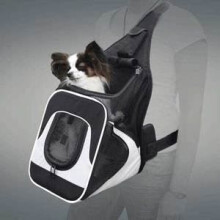 Trixie 28941 'savina' Chest Bag Nylon 30 × 33 × 26cm Black / Grey - Savina 26 - savina 28941 trixie nylon 30 33 26 cm chest bag black grey carrier