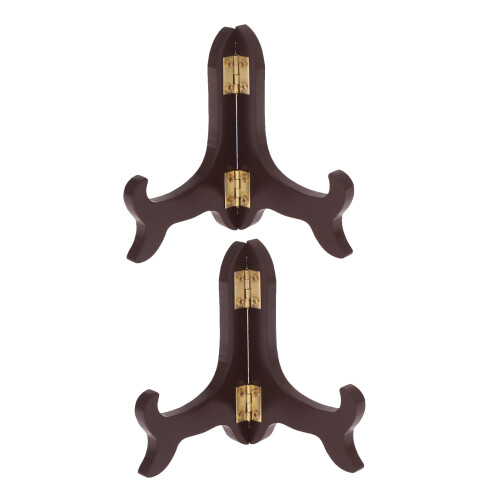 2Pièces Chevalet Décoratif En Bois Marron Pour Table Cuisine