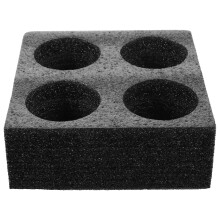 5Pièces Plateau Porte- Noir En Mousse Pour Boissons À