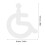 4Pièces Signes Visibles Toilettes Argent Robuste 10