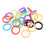 100Pièces Étiquettes Clés Silicone Colorées Protection 1