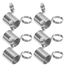 24Pièces Mini Ressorts Métalliques Argentés Pour Artisanat Bijoux