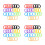 100Pièces Étiquettes Clés Silicone Colorées Protection 4
