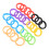 100Pièces Étiquettes Clés Silicone Colorées Protection 2