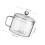 2Pièces Bol Verre Transparent Résistant Micro-Ondes Four 2