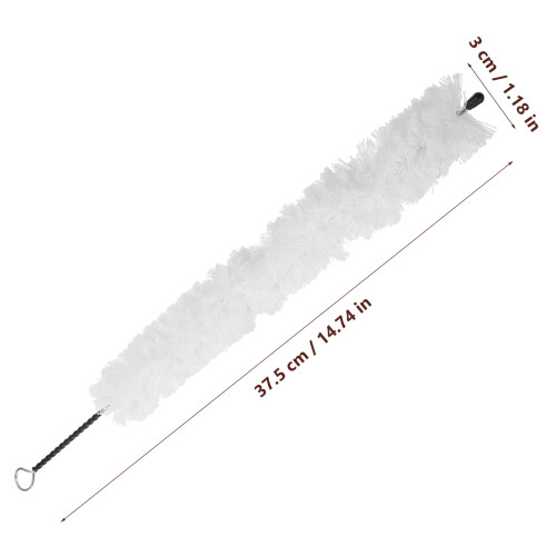 Brosse De Nettoyage Pour Flûte En Coton Blanc Durable 1
