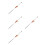 4Pièces Pièces Cello Support Endpin Réglable Bois Métal Marron Durable 9