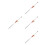 4Pièces Pièces Cello Support Endpin Réglable Bois Métal Marron Durable 6