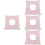 4Pièces Coussin Spa Massage En Coton Rose Pour Salon Et 8