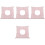 4Pièces Coussin Spa Massage En Coton Rose Pour Salon Et 5