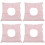 4Pièces Coussin Spa Massage En Coton Rose Pour Salon Et 7