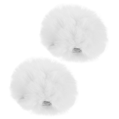 4Pièces Pompons Queue Blanche Attachée Douce Costume Cosplay 1