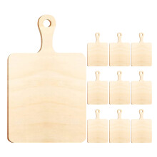 10St Mini Snijplanken Hout Voor Knutselprojecten, Onbewerkt En Beige