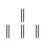 8Pcs Solid Wood Replacement Bed Slats Black for Mattress Support Frame 8