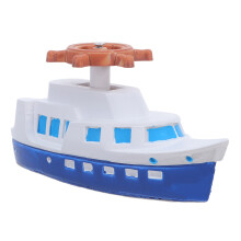 2Pcs Resin Mediterranean Sailboat Figurine Dark Blue Nautical Ornament