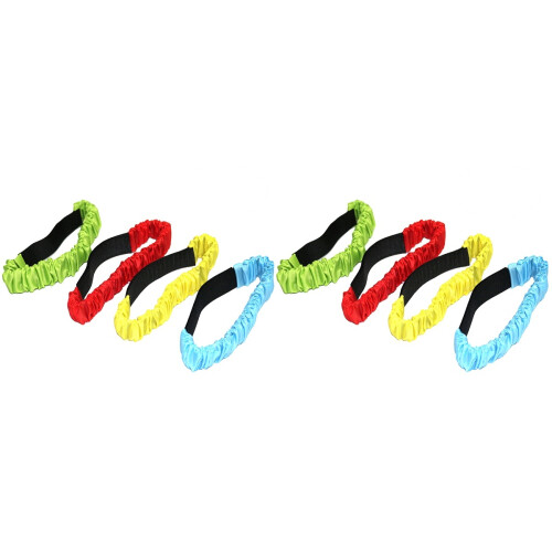 16Pièces Bandes Élastiques De Course À 3 Pieds Multicolores Pour Jeux 1