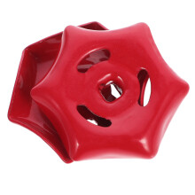 6Pcs Red Iron Spigot Handle Durable Valve Replacement Wheel