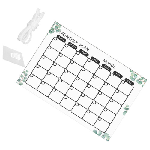 5Sets Acrylic Hanging Memo Boards Transparent Note Boards for Students 2