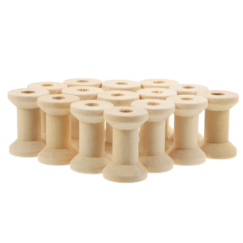 200Pièces Porte- En Bois Pour Fil Projets DIY 1