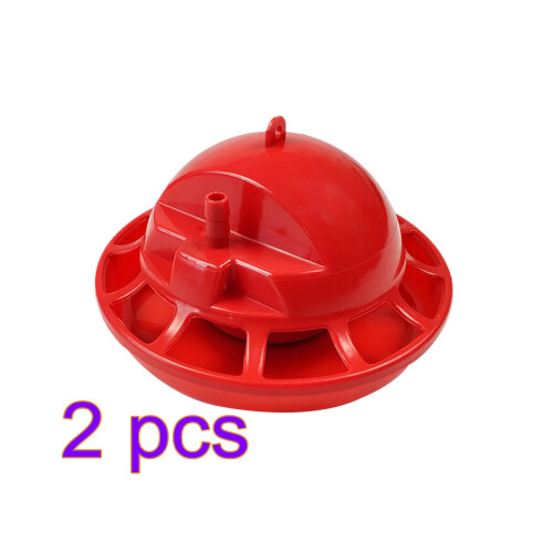 4Pcs Red Automatic Chicken Drinker Poultry Water Cups for Quail Birds