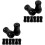 16Pcs Vertical Blind Pull Cord Knobs Black PVC Replacement Cord Ends 4