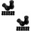 16Pcs Vertical Blind Pull Cord Knobs Black PVC Replacement Cord Ends 7