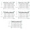 5Sets Acrylic Hanging Memo Boards Transparent Note Boards for Students 9