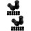 16Pcs Vertical Blind Pull Cord Knobs Black PVC Replacement Cord Ends 8