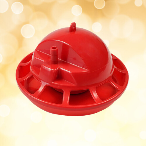 4Pcs Red Automatic Chicken Drinker Poultry Water Cups for Quail Birds 2