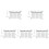 5Sets Acrylic Hanging Memo Boards Transparent Note Boards for Students 4