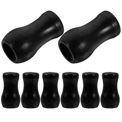 16Pcs Vertical Blind Pull Cord Knobs Black PVC Replacement Cord Ends 1