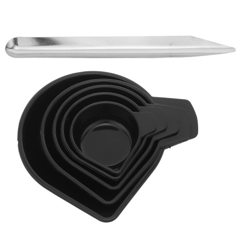 1Set Plastic Powder Pans with Mini Scoop for Reloading Jewelry Lab Use